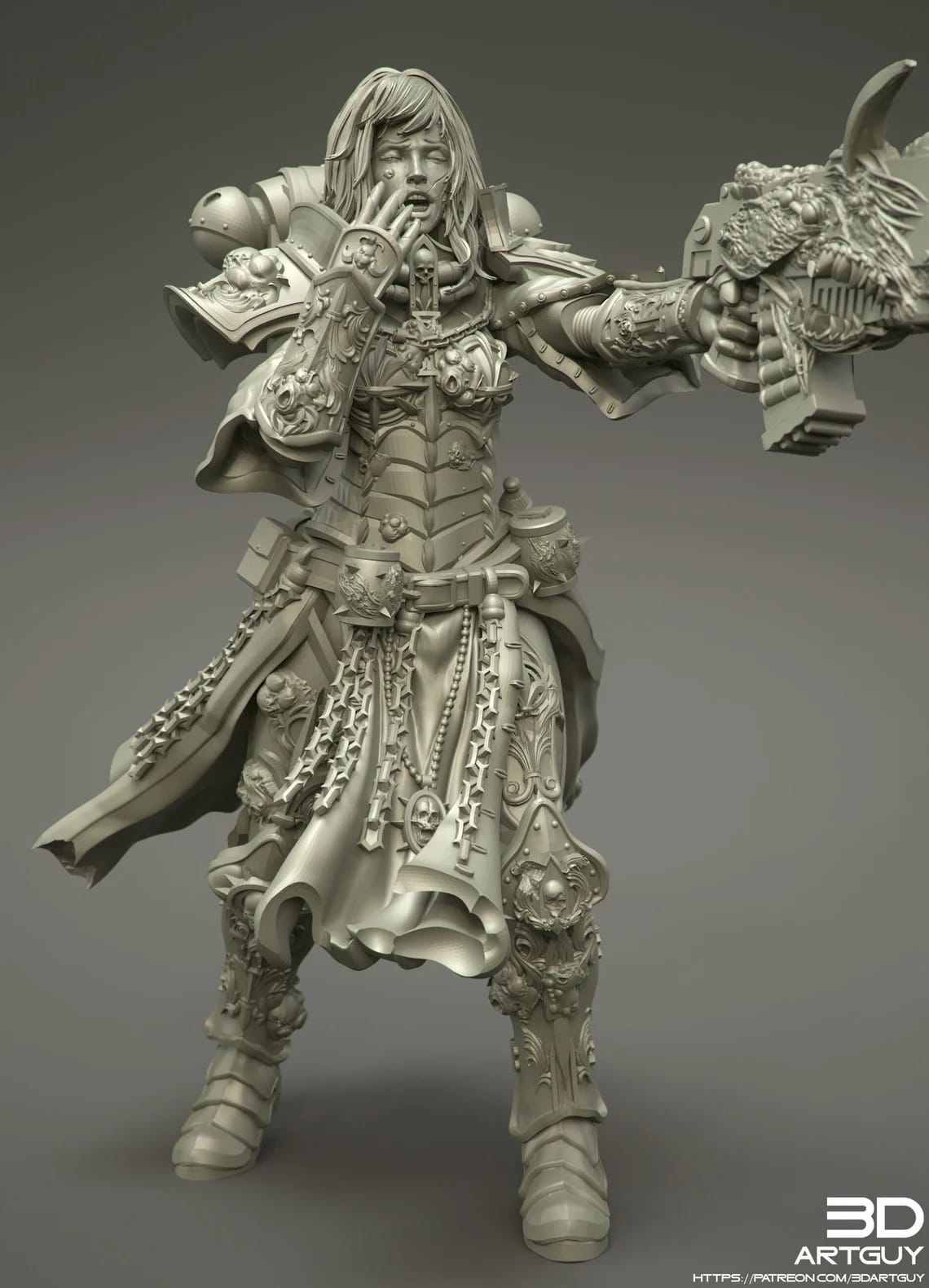 P站图纸印象馆 3DArtGuy 昏昏欲睡的战士 3DArtGuy 昏昏欲睡的战士