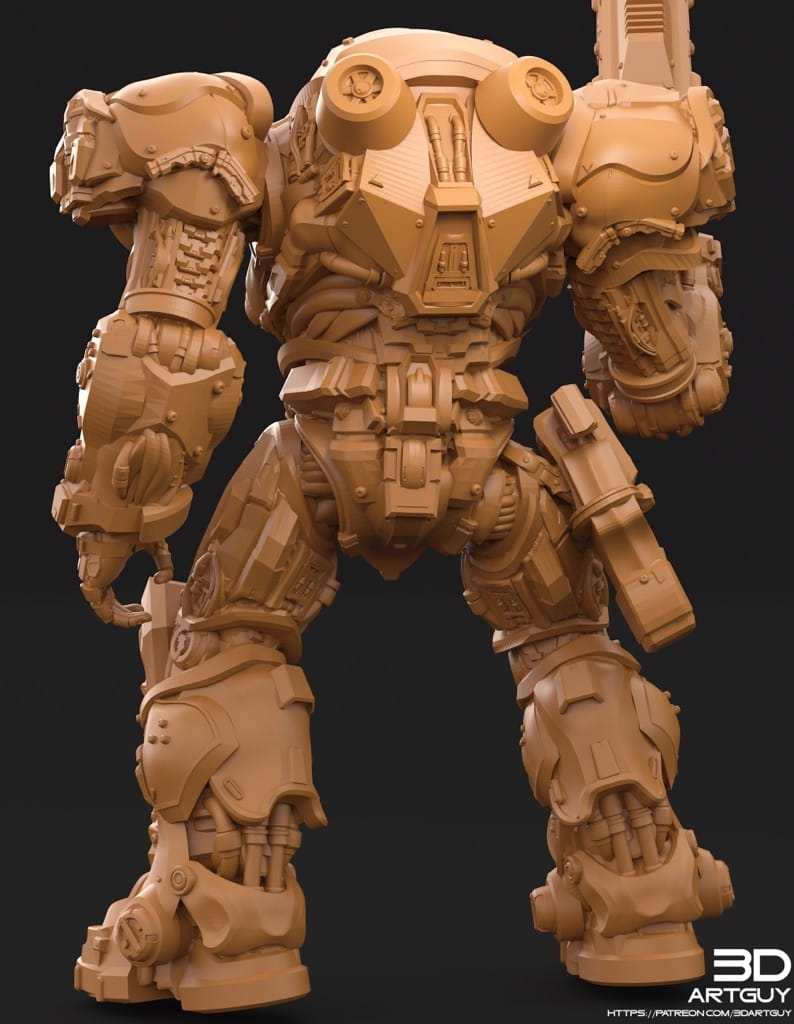 P站图纸印象馆 3DArtGuy 星际争霸 机枪兵 3DArtGuy 星际争霸 机枪兵