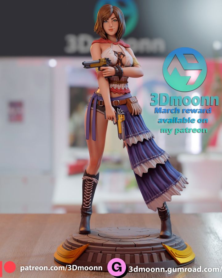 P站图纸印象馆 3Dmoonn 最终幻想 尤娜 3Dmoonn 最终幻想 尤娜