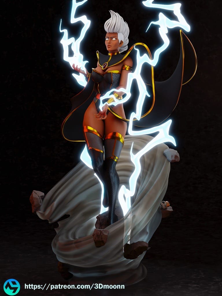 P站图纸印象馆 3Dmoonn 漫威 X-men 风暴 3Dmoonn 漫威 X-men 风暴