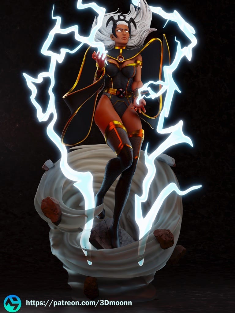 P站图纸印象馆 3Dmoonn 漫威 X-men 风暴 3Dmoonn 漫威 X-men 风暴