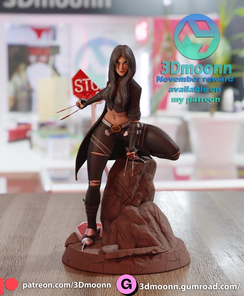 P站图纸印象馆 3Dmoonn 漫威 金刚狼 克隆人X23 3Dmoonn 漫威 金刚狼 克隆人X23