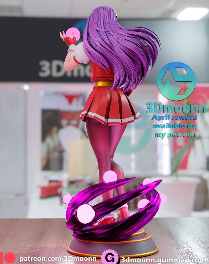 P站图纸印象馆 3Dmoonn KOF 拳皇 麻宫雅典娜 3Dmoonn KOF 拳皇 麻宫雅典娜