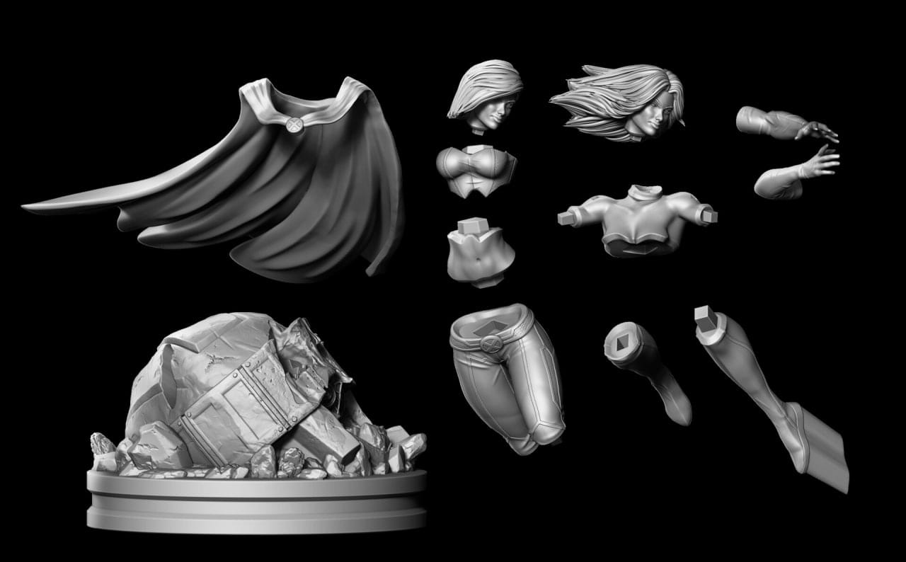 P站图纸印象馆 3Dmoonn 漫威 X战警 白皇后 3Dmoonn 漫威 X战警 白皇后