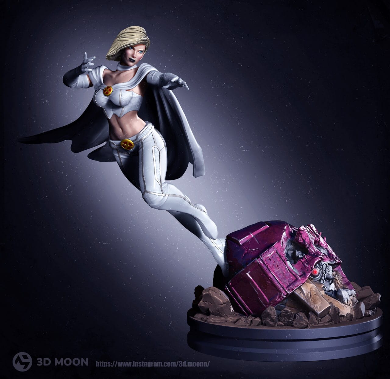 P站图纸印象馆 3Dmoonn 漫威 X战警 白皇后 3Dmoonn 漫威 X战警 白皇后
