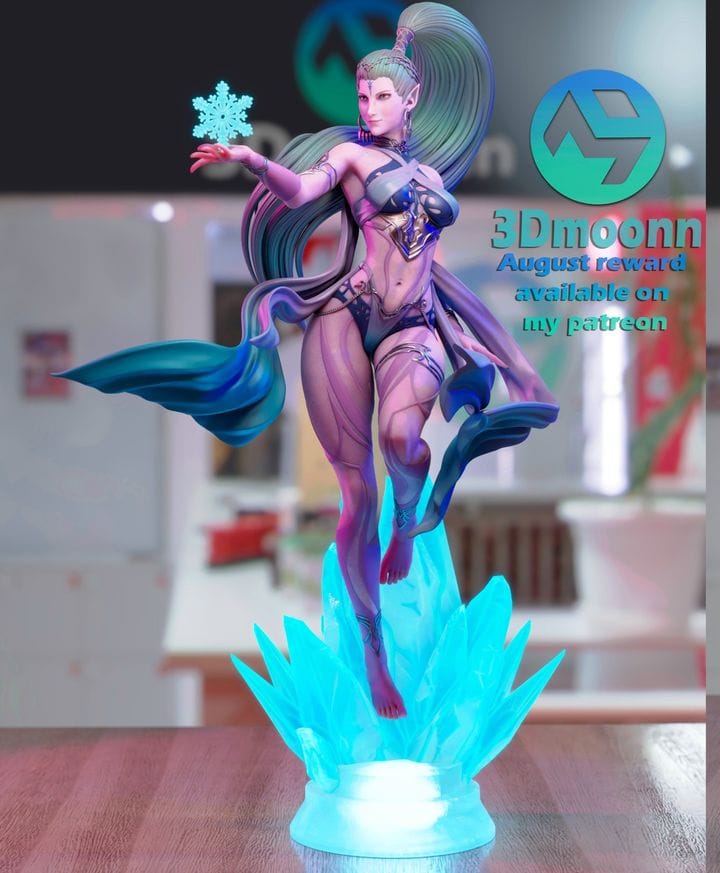 P站图纸印象馆 3Dmoonn 最终幻想 希瓦 3Dmoonn 最终幻想 希瓦