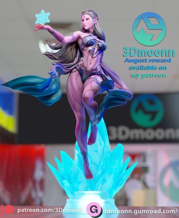 P站图纸印象馆 3Dmoonn 最终幻想 希瓦 3Dmoonn 最终幻想 希瓦