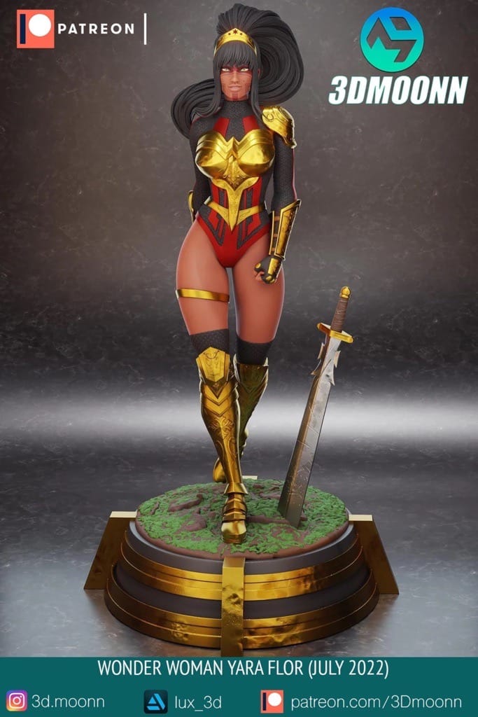 P站图纸印象馆 3Dmoonn 漫威 神奇女侠 雅拉·弗洛尔 3Dmoonn 漫威 神奇女侠 雅拉·弗洛尔