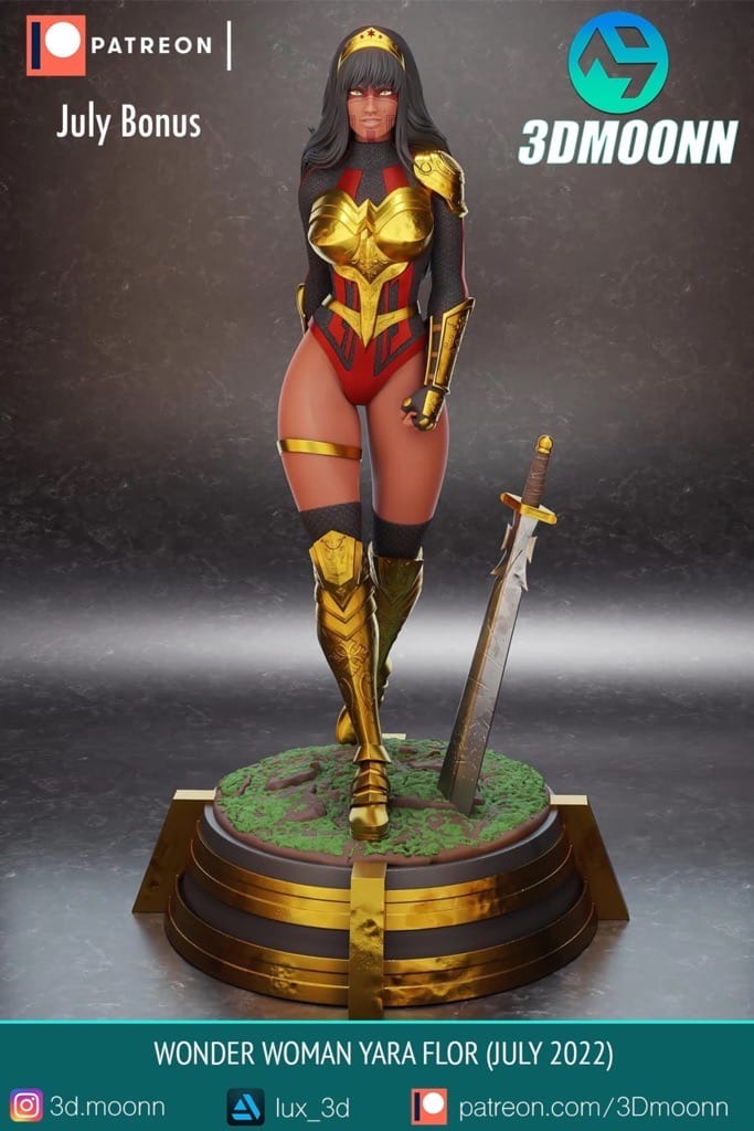 P站图纸印象馆 3Dmoonn 漫威 神奇女侠 雅拉·弗洛尔 3Dmoonn 漫威 神奇女侠 雅拉·弗洛尔