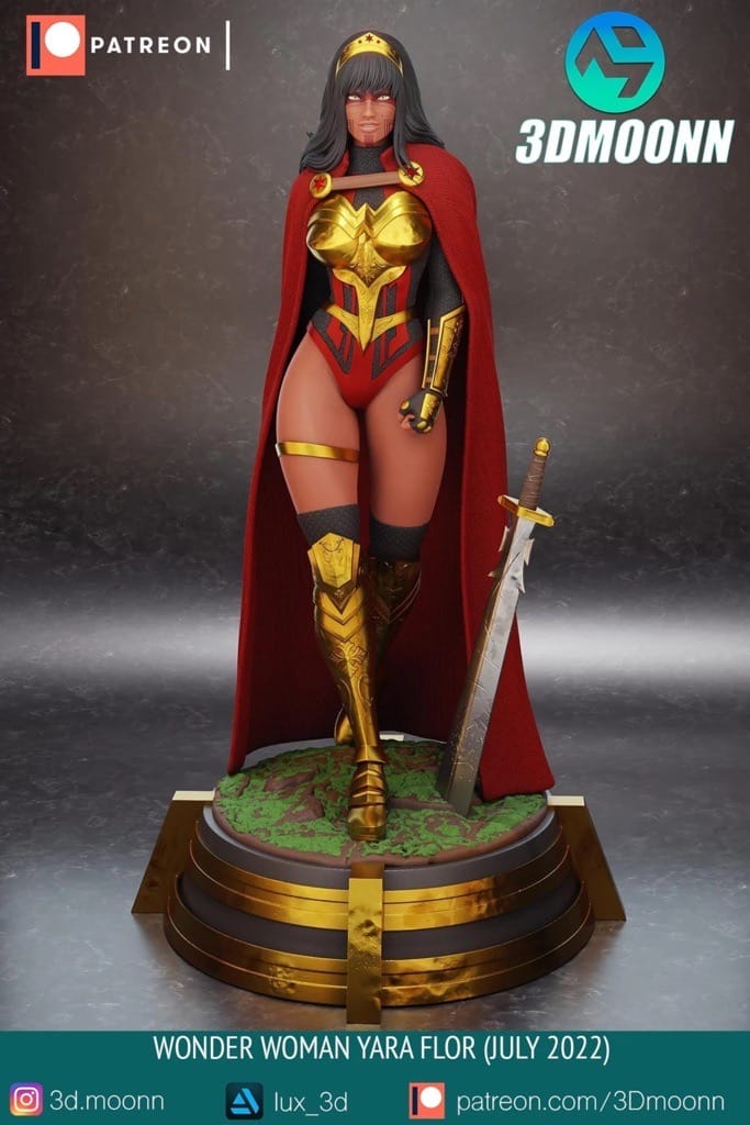 P站图纸印象馆 3Dmoonn 漫威 神奇女侠 雅拉·弗洛尔 3Dmoonn 漫威 神奇女侠 雅拉·弗洛尔