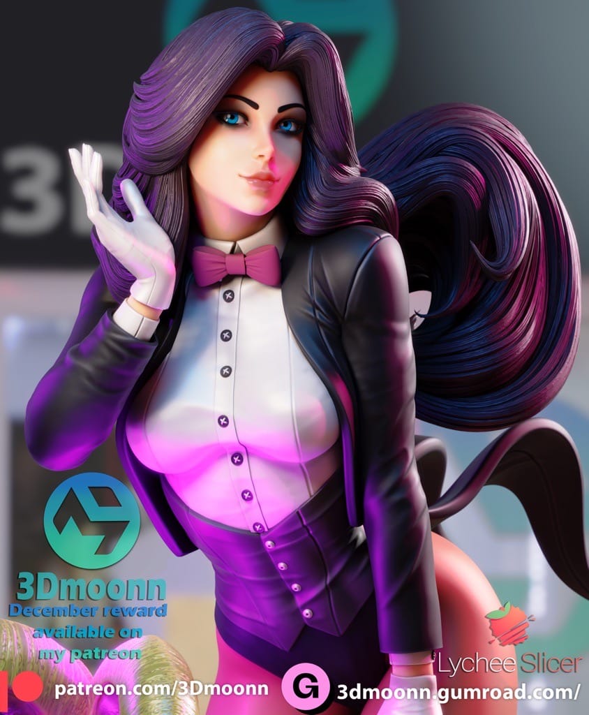 P站图纸印象馆 3Dmoonn DC漫画 扎坦娜·扎塔拉 3Dmoonn DC漫画 扎坦娜·扎塔拉