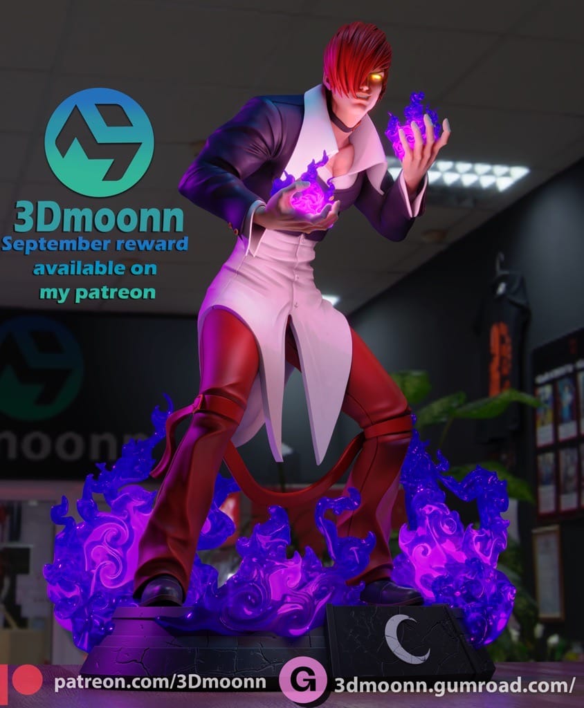 P站图纸印象馆 3Dmoonn KOF 拳皇八神庵 3Dmoonn KOF 拳皇八神庵