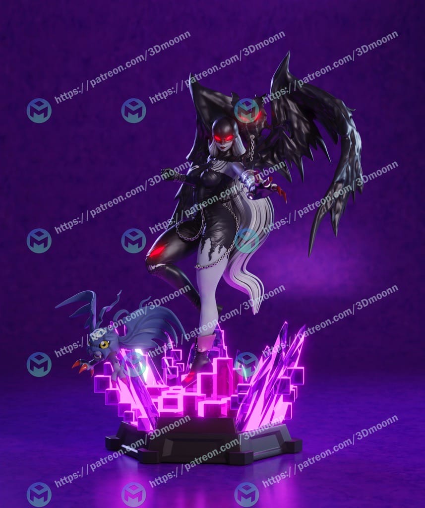 P站图纸印象馆 3Dmoonn 数码宝贝 女恶魔兽 3Dmoonn 数码宝贝 女恶魔兽