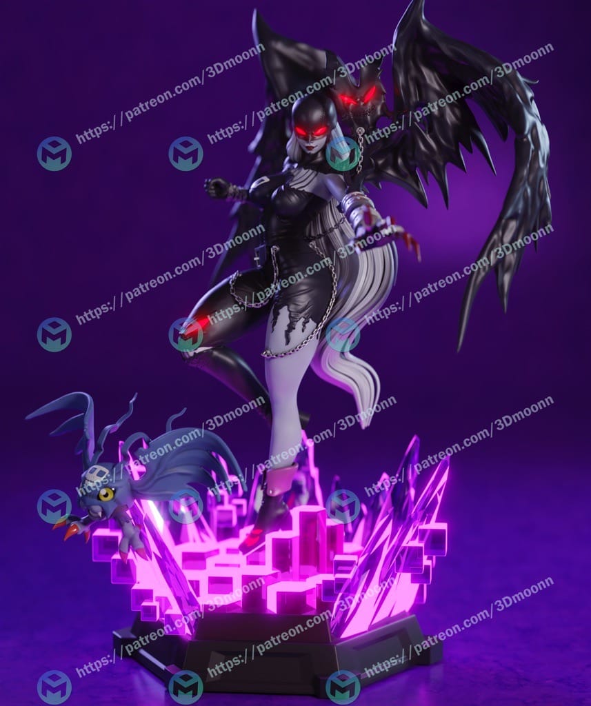 P站图纸印象馆 3Dmoonn 数码宝贝 女恶魔兽 3Dmoonn 数码宝贝 女恶魔兽