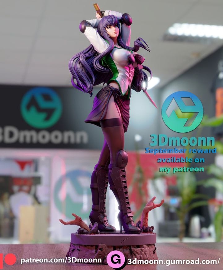 P站图纸印象馆 3Dmoonn 学园默示录 毒岛冴子 3Dmoonn 学园默示录 毒岛冴子