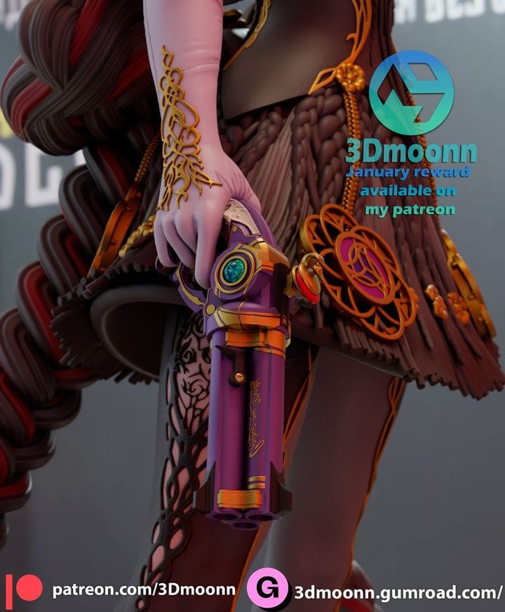 P站图纸印象馆 3Dmoonn 猎天使魔女 贝优妮塔 3Dmoonn 猎天使魔女 贝优妮塔