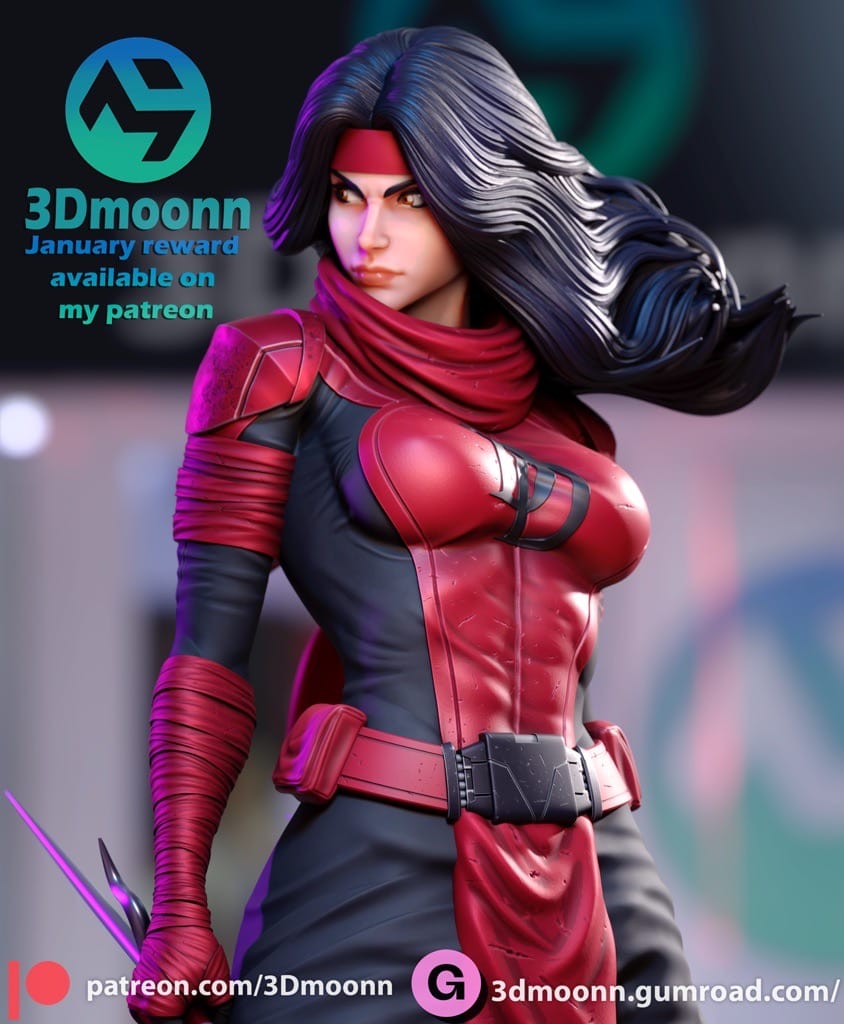 P站图纸印象馆 3Dmoonn 漫威 艾丽卡 3Dmoonn 漫威 艾丽卡