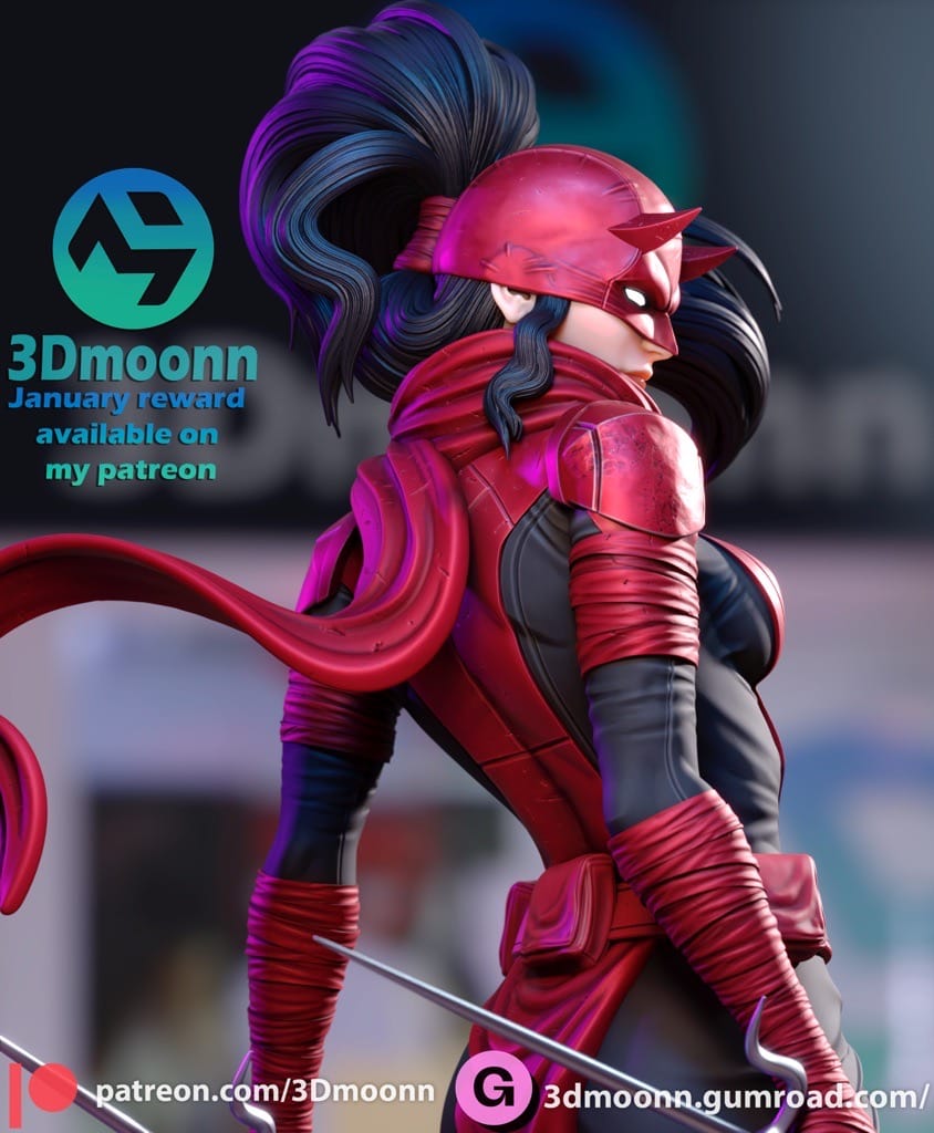 P站图纸印象馆 3Dmoonn 漫威 艾丽卡 3Dmoonn 漫威 艾丽卡