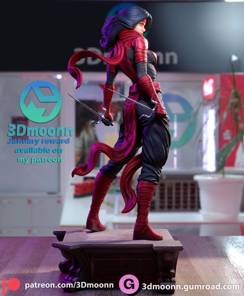 P站图纸印象馆 3Dmoonn 漫威 艾丽卡 3Dmoonn 漫威 艾丽卡