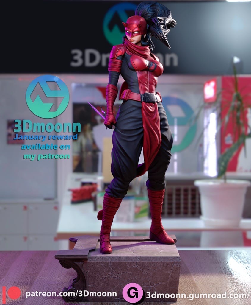 P站图纸印象馆 3Dmoonn 漫威 艾丽卡 3Dmoonn 漫威 艾丽卡