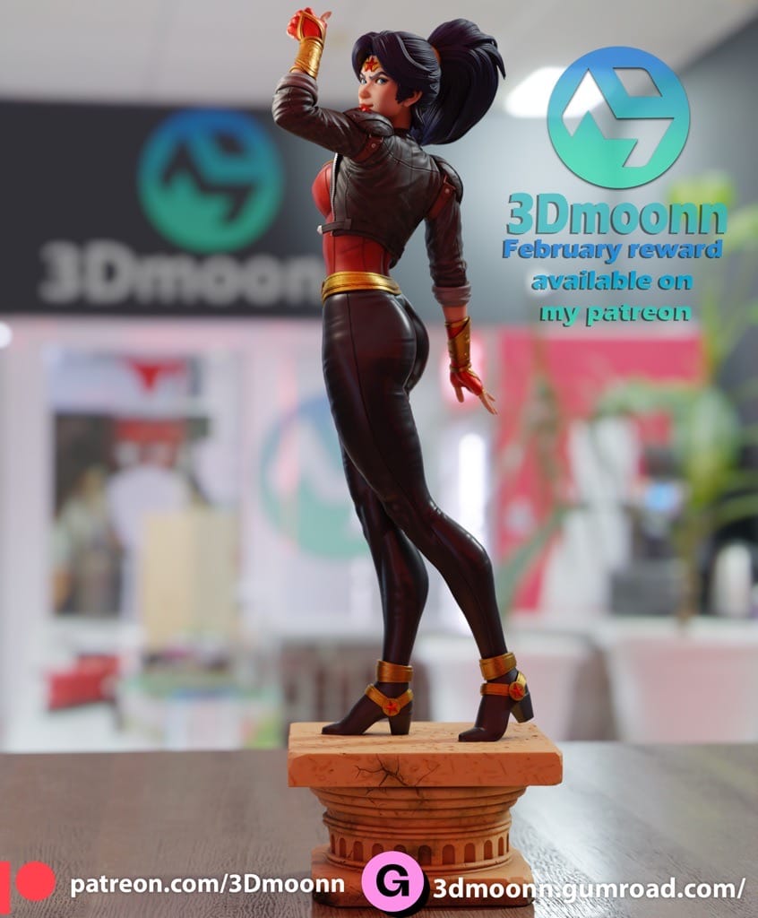 P站图纸印象馆 3Dmoonn 漫威 神奇女侠 3Dmoonn 漫威 神奇女侠