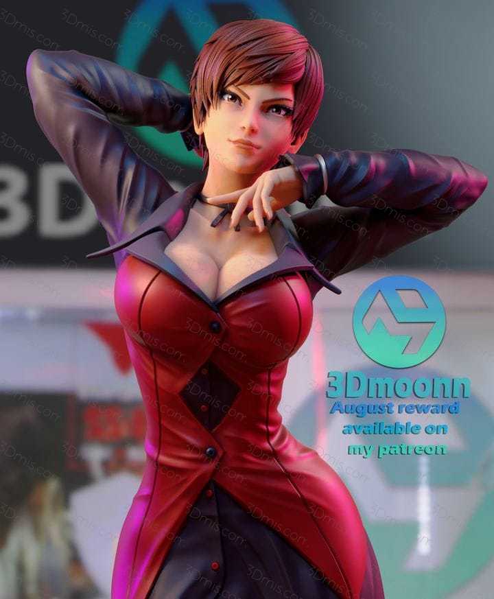 P站图纸印象馆 3Dmoonn KOF 拳皇薇丝 3Dmoonn KOF 拳皇薇丝