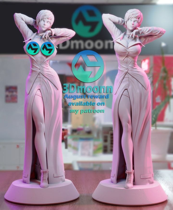 P站图纸印象馆 3Dmoonn KOF 拳皇薇丝 3Dmoonn KOF 拳皇薇丝