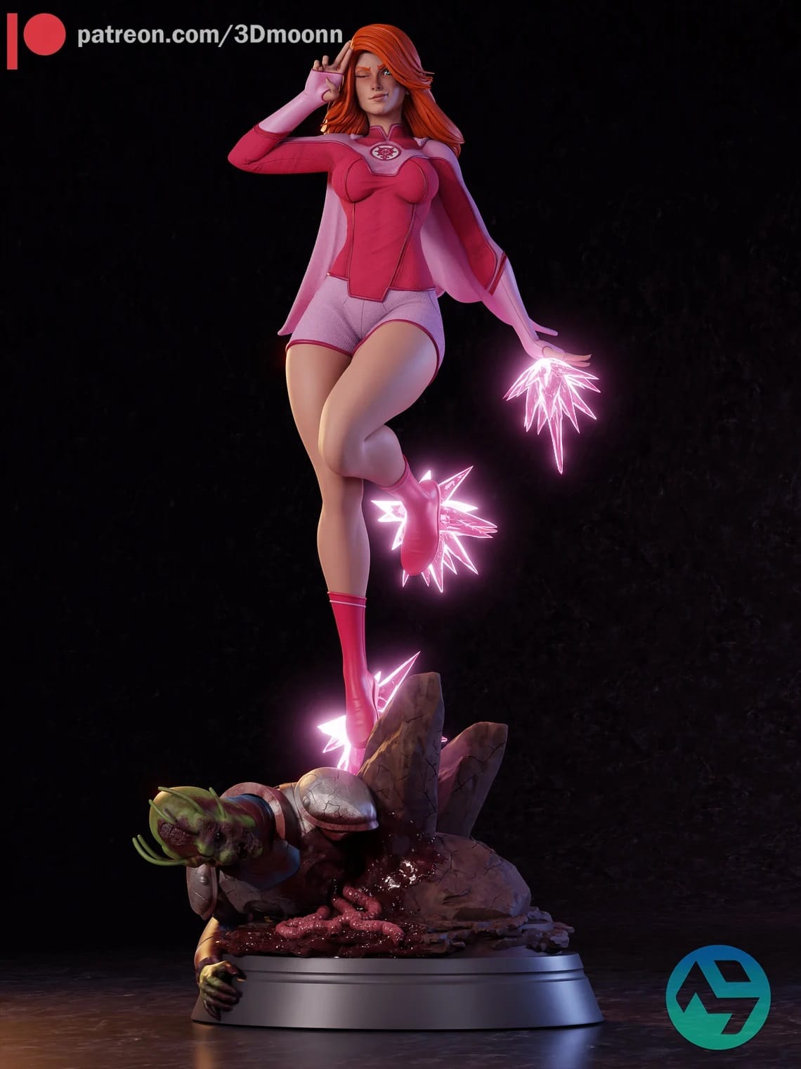 P站图纸印象馆 3Dmoonn 无敌少侠 原子女侠伊芙 3Dmoonn 无敌少侠 原子女侠伊芙