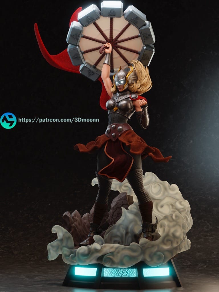 P站图纸印象馆 3Dmoonn 漫威 女武神简·福斯特 3Dmoonn 漫威 女武神简·福斯特