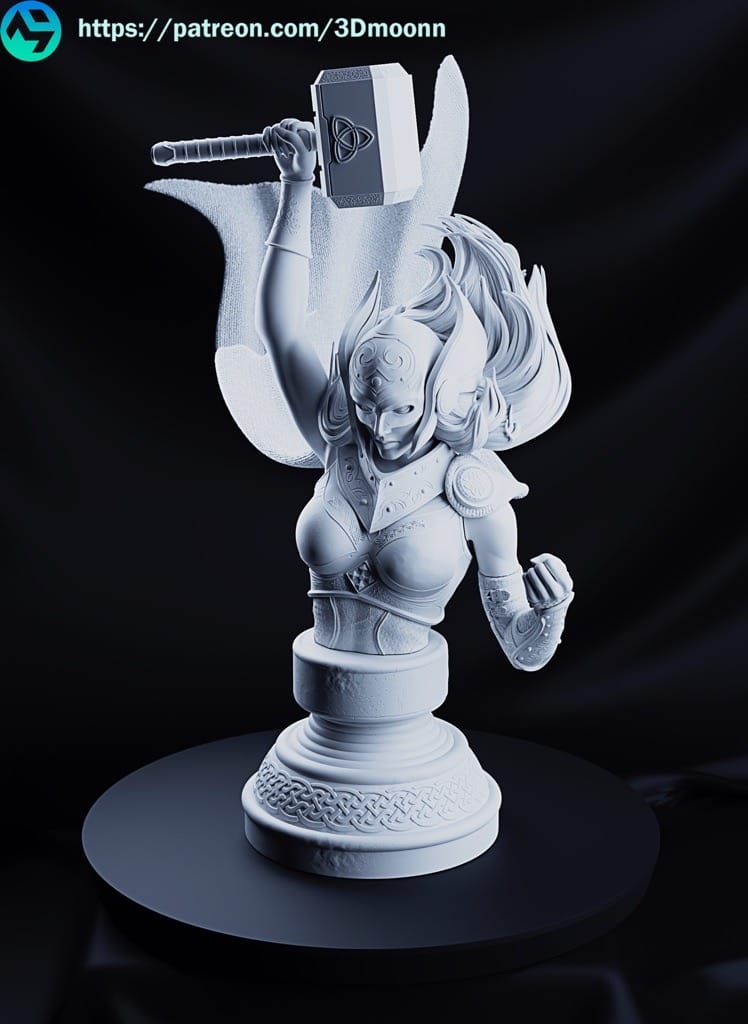 P站图纸印象馆 3Dmoonn 漫威 女武神简·福斯特 3Dmoonn 漫威 女武神简·福斯特