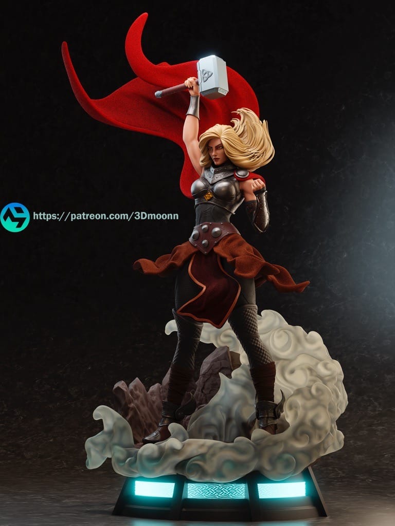 P站图纸印象馆 3Dmoonn 漫威 女武神简·福斯特 3Dmoonn 漫威 女武神简·福斯特