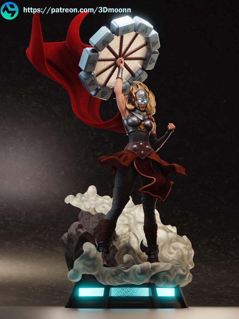 P站图纸印象馆 3Dmoonn 漫威 女武神简·福斯特 3Dmoonn 漫威 女武神简·福斯特