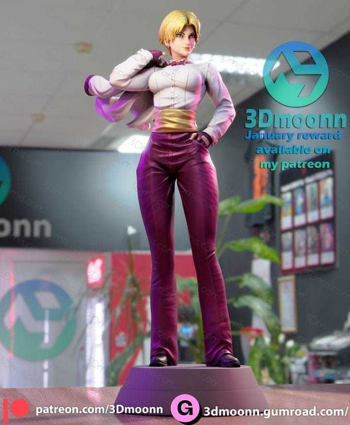 P站图纸印象馆 3Dmoonn KOF King琼 3Dmoonn KOF King琼