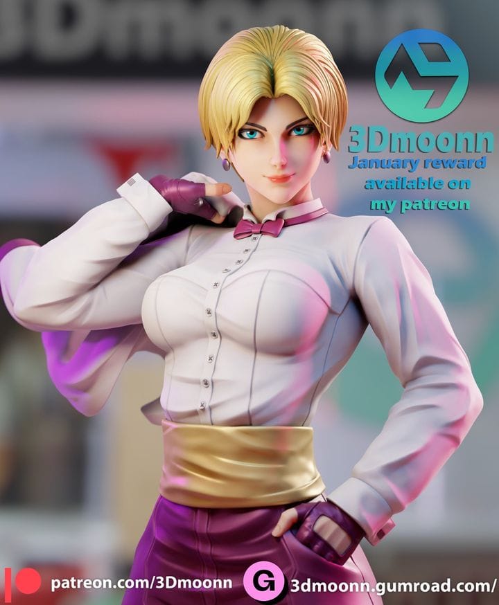 P站图纸印象馆 3Dmoonn KOF King琼 3Dmoonn KOF King琼