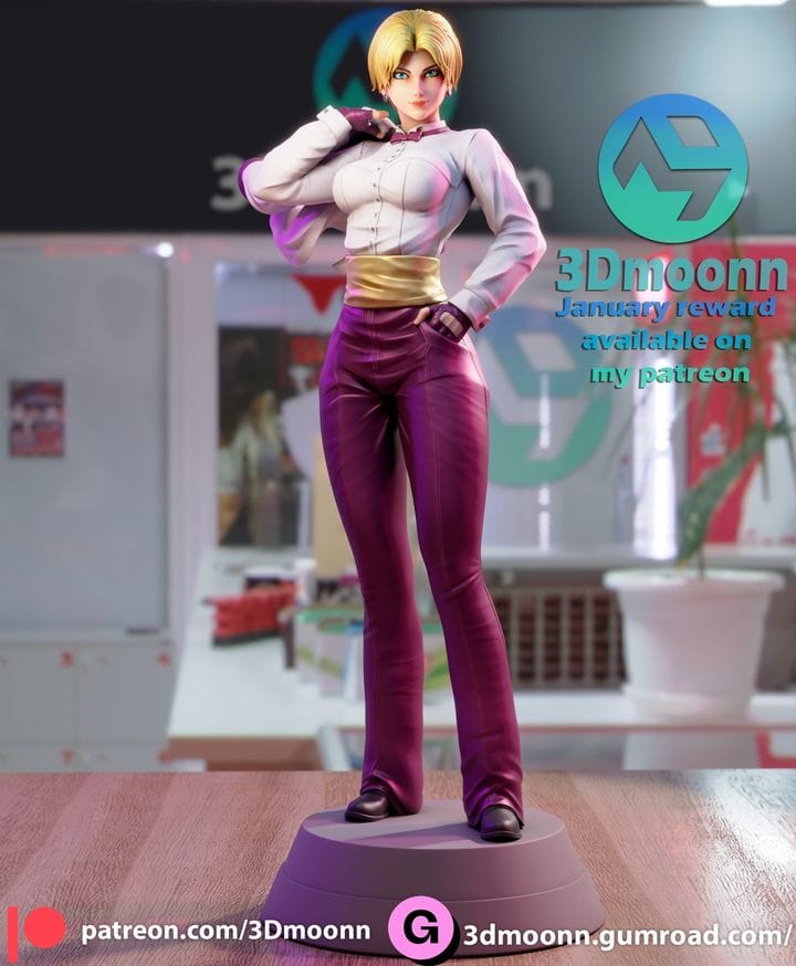 P站图纸印象馆 3Dmoonn KOF King琼 3Dmoonn KOF King琼