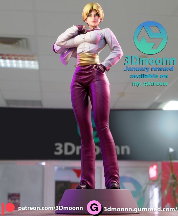 P站图纸印象馆 3Dmoonn KOF King琼 3Dmoonn KOF King琼