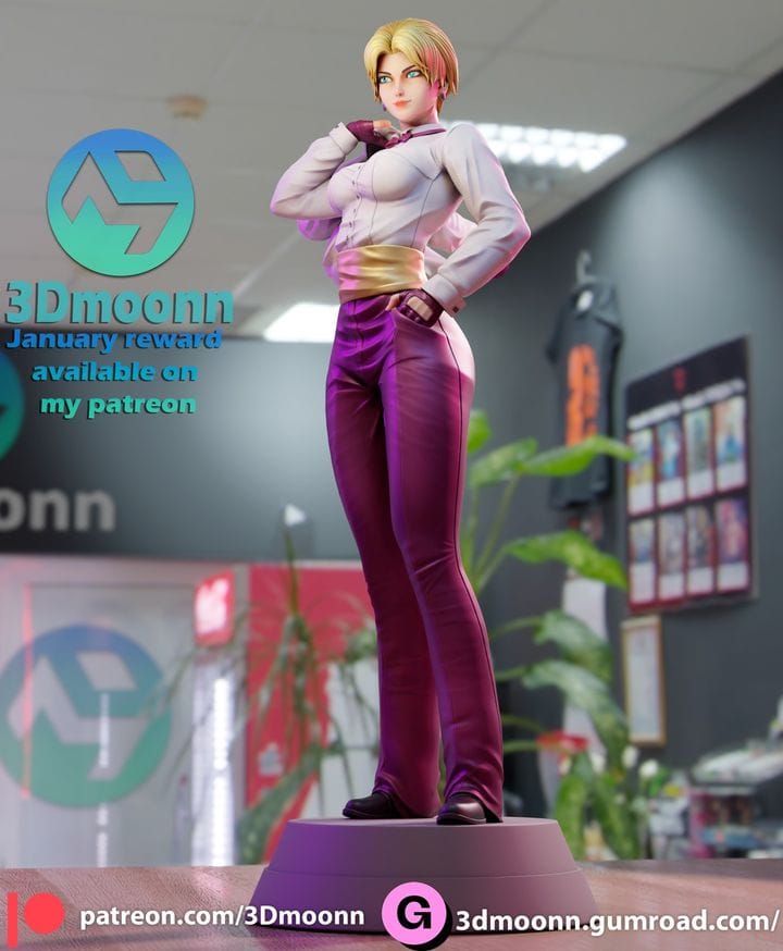 P站图纸印象馆 3Dmoonn KOF King琼 3Dmoonn KOF King琼