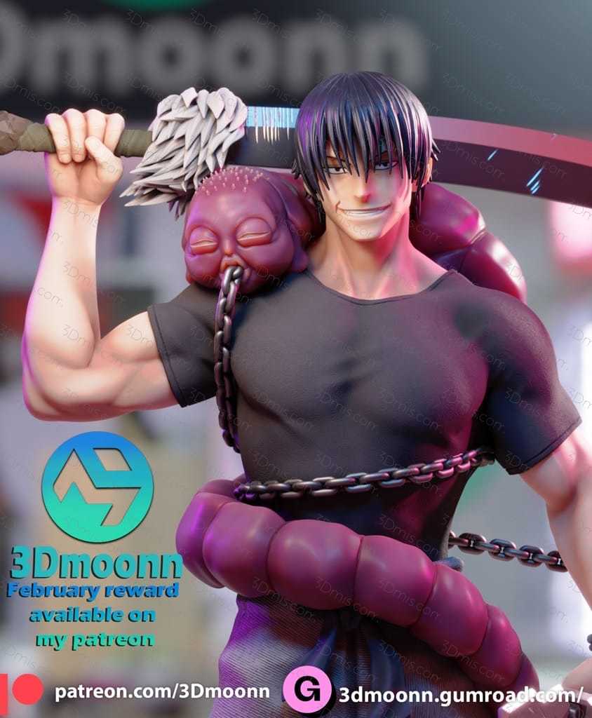 P站图纸印象馆 3Dmoonn 咒术回战 伏黑甚尔 3Dmoonn 咒术回战 伏黑甚尔