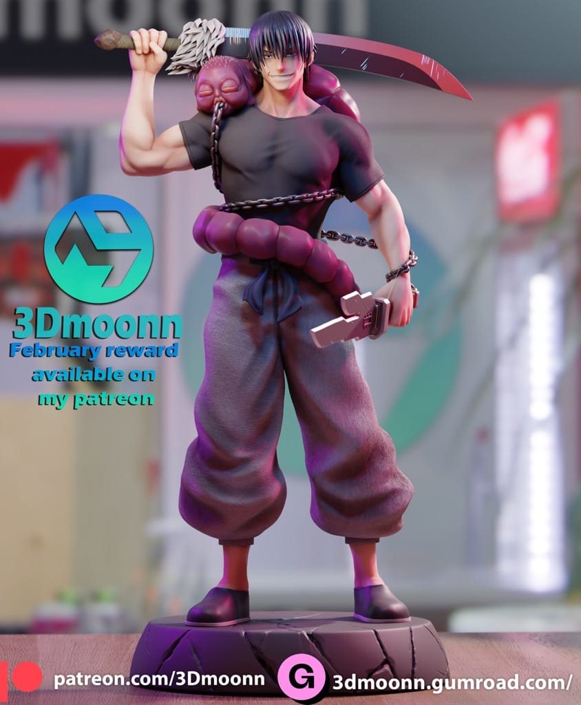 P站图纸印象馆 3Dmoonn 咒术回战 伏黑甚尔 3Dmoonn 咒术回战 伏黑甚尔