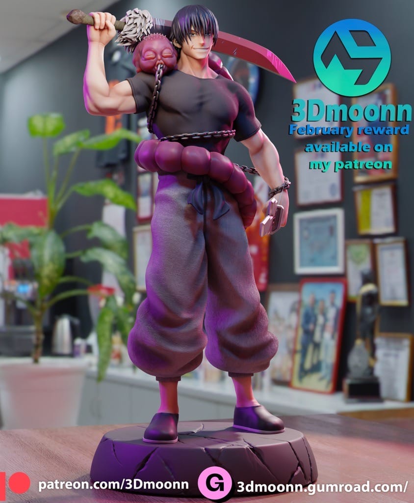 P站图纸印象馆 3Dmoonn 咒术回战 伏黑甚尔 3Dmoonn 咒术回战 伏黑甚尔