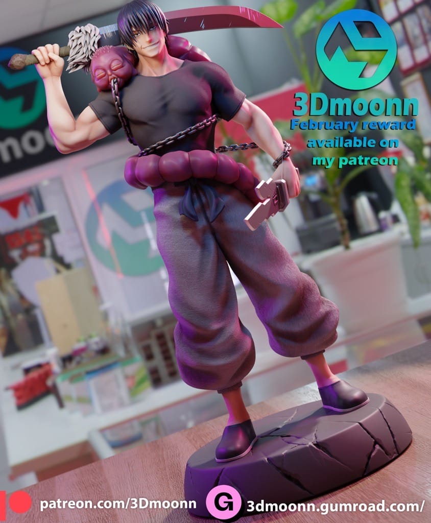 P站图纸印象馆 3Dmoonn 咒术回战 伏黑甚尔 3Dmoonn 咒术回战 伏黑甚尔