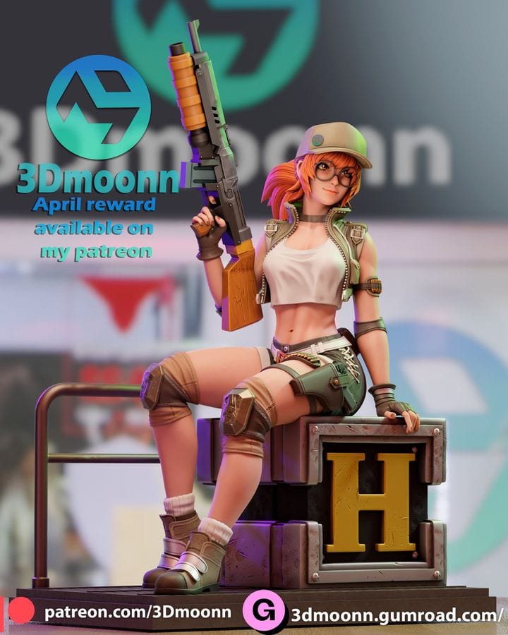 P站图纸印象馆 3Dmoonn 合金弹头 Fio 3Dmoonn 合金弹头 Fio