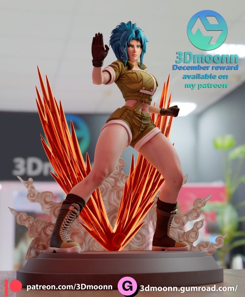 P站图纸印象馆 3Dmoonn KOF 拳皇 莉安娜·哈迪兰 3Dmoonn KOF 拳皇 莉安娜·哈迪兰