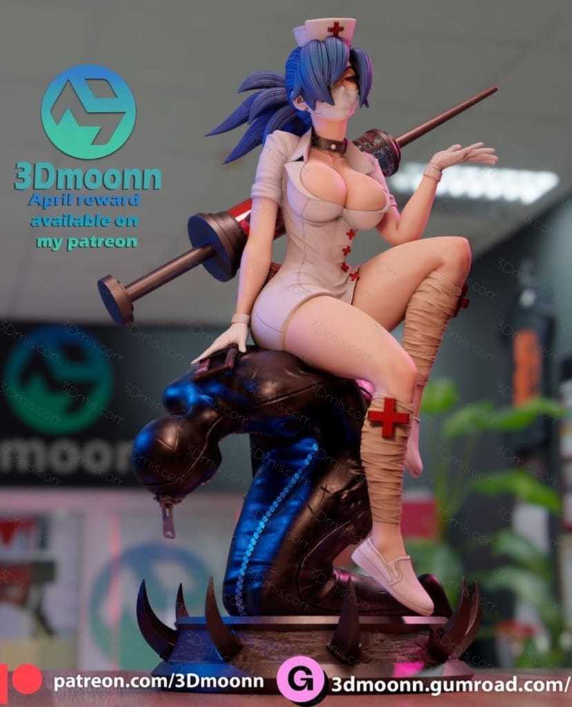 3Dmoonn 骷髅女孩 护士