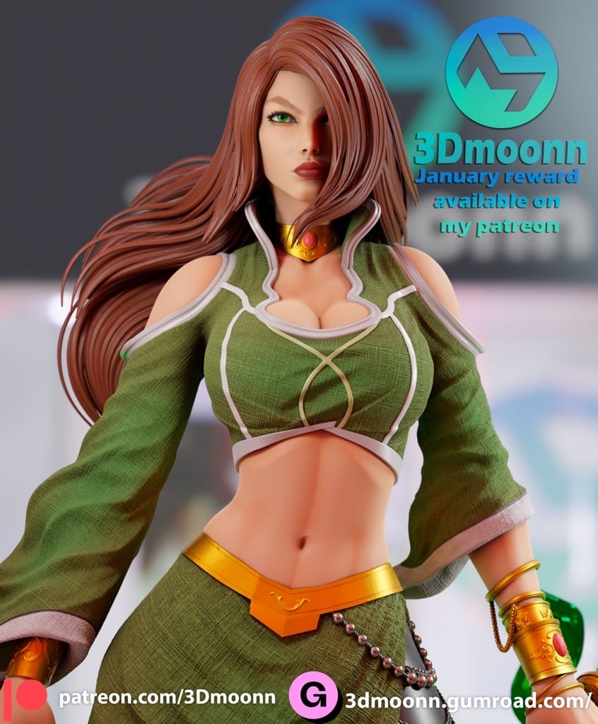 P站图纸印象馆 3Dmoonn DC漫画 塔利亚·艾尔·古尔 3Dmoonn DC漫画 塔利亚·艾尔·古尔