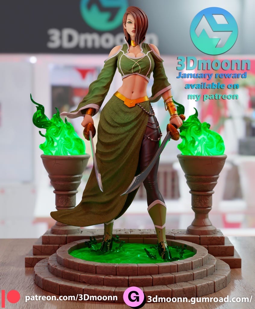 P站图纸印象馆 3Dmoonn DC漫画 塔利亚·艾尔·古尔 3Dmoonn DC漫画 塔利亚·艾尔·古尔