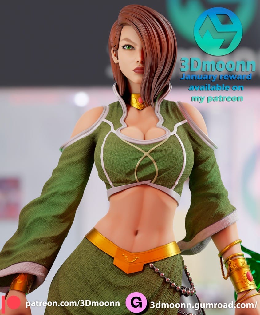 P站图纸印象馆 3Dmoonn DC漫画 塔利亚·艾尔·古尔 3Dmoonn DC漫画 塔利亚·艾尔·古尔