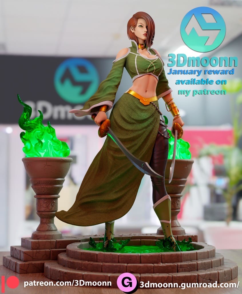 P站图纸印象馆 3Dmoonn DC漫画 塔利亚·艾尔·古尔 3Dmoonn DC漫画 塔利亚·艾尔·古尔