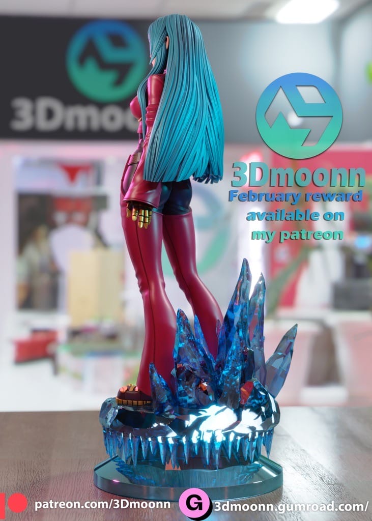 P站图纸印象馆 3Dmoonn KOF 拳皇 库拉 3Dmoonn KOF 拳皇 库拉