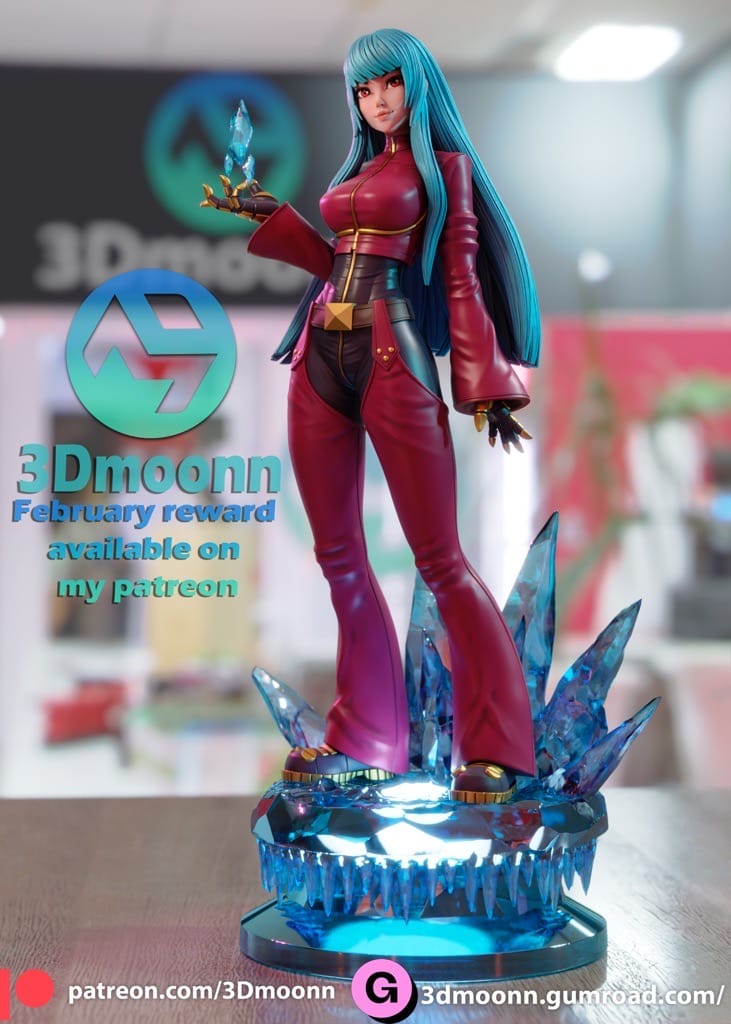 P站图纸印象馆 3Dmoonn KOF 拳皇 库拉 3Dmoonn KOF 拳皇 库拉